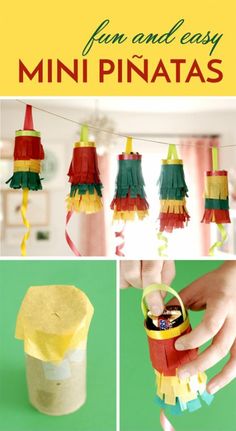 the instructions for how to make mini pinatas