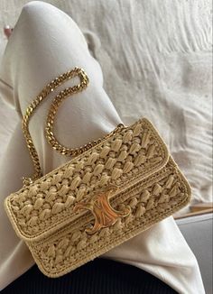 Bag Obsession, Girly Bags, Fancy Bags, Raffia Bag, Chic Bags, Pretty Bags, Celine Bags, Celine Bag, Cute Bags