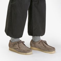 MENS Wallabee Dark Grey Suede Shoes | Clarks US Clarks Shoes Mens Outfit, Clark Wallabees Men Outfit, Clarks Wallabees Men Outfit, Wallabees Outfit Men, Clarks Wallabees Men, Wallabees Outfit, Wardrobe Overhaul, Clarks Originals Men, Suede Outfit