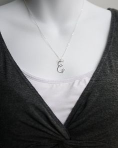 5  Bridesmaids Bridal Party Initial Necklaces Sterling Silver Custom Monogram Five - by I Heart This 5 Bridesmaids, Initial Necklaces, Sterling Silver Initial, Custom Initials, Wedding Jewellery Necklace, Initial Pendant, Sterling Silver Cuff, Custom Monogram, Silver Cuff Bracelet