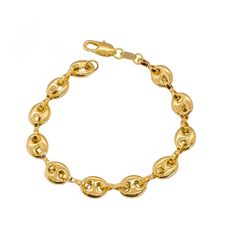 The Hollow Puff Mariner Link Bracelet Bracelet is the perfect blend of class and sophistication. Break free from the ordinary with this beautifully crafted piece, made with 18k Gold Filled material. The intricate open-link design adds a touch of elegance to any look, making it an ideal accessory for all occasions. It's the perfect complement to any outfit - casual or formal. Enhance your style with this exquisite bracelet- a true reflection of your impeccable taste. -18K Gold Filled -Open Link B Bangles Collection, Link Design, The Hollow, Affordable Jewelry, Break Free, Chain Ring, Toe Rings, Outfit Casual, Dream Come True