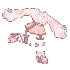 a drawing of a dress and shoes on a white background with text that reads, i'm not sure what this image is