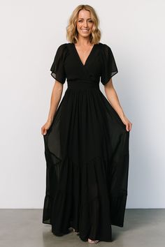 Cocktail Jumpsuit, Destination Dress, Baltic Born, Modest Bridesmaid Dresses, Dusty Green, Fall Winter Dresses, Tiered Maxi Skirt, Black Bridesmaid Dresses, Maxi Dress Black