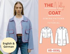 the coat sewing pattern is easy to sew and perfect for beginners in any age