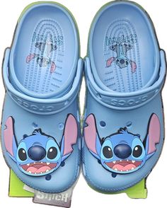 New Crocs, Box Stitch, Clog Shoes, Disney Lilo, Sandals Flip Flops, Crocs Shoes, Clogs Shoes, Lilo And Stitch, Flip Flop Sandals