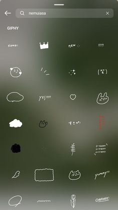 an iphone screen with various handwritten symbols on it and the caption in red