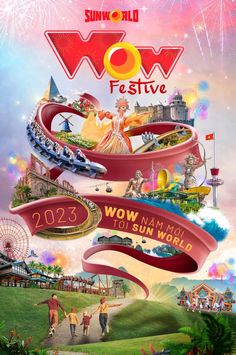 an advertisement for the summer world festival