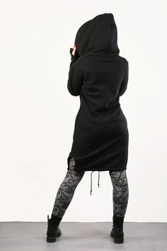 "Black Hoodie, Plus Size Clothing for Women, Black Gothic Jacket Express Shipping to the USA, UPS Courier for free Delivery 3-5 Business Days Thanks for your love for the Hoodie/Coat ♥ Let me tell You about this product... Long, zip up knit sweatshirts. Sophisticated sleeves with thumb holes which make it warm and comfortable. Sweatshirt made of: 90% cotton 10% polyester Good quality, soft fabric which stretches slightly to fit your body and is therefore very comfortable to wear. Sweatshirt sewn Plus Size Hoodie, Gothic Jackets, Urban Apparel, Urban Clothing, Gothic Clothing, Hoodie Coat, Plus Size Clothing For Women, Knit Sweatshirt, Plus Size Kleidung