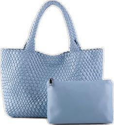 Blue Woven Leather Bag, Trendy Braided Rectangular Bags, Trendy Braided Bags For Daily Use, Trendy Braided Leather Bag, Braided Shoulder Bag For Shopping, Daily Use Braided Top Handle Shoulder Bag, Trendy Leather Bags With Braided Details, Chic Braided Rectangular Bag, Intrecciato Weave Shoulder Bag For Vacation