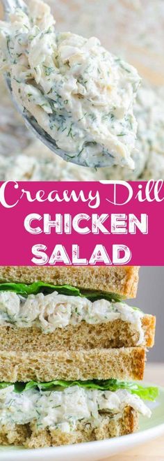 this creamy dill chicken salad is the perfect side dish for any meal