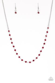 A row of dainty red rhinestones connect below the collar for a timeless look. Features an adjustable clasp closure. Sold as one individual necklace. Includes one pair of matching earrings. P2RE-RDXX-112XX Paparazzi Accessories Jewelry, Paparazzi Party, Red Necklace, Paparazzi Accessories, Necklace And Earring Set, Inspired Jewelry, Red Rhinestone, Affordable Jewelry, Paparazzi Jewelry