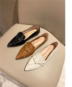 Amau Women's Loafer Leather Shoes | Ultrasellershoes.com – Ultra Seller Shoes Leather Shoes Women Flats, Black Velvet Shoes, Light Blue Shoes, Leather Loafers Women, Velvet Shoes, Leather Loafer Shoes, Fur Shoes, Leather Flat Shoes, Bow Flats