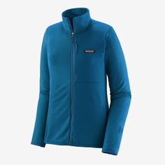 Patagonia Women's R1® Thermal Fleece Jacket Functional Patagonia Outerwear, Patagonia Functional Outerwear, Midweight Functional Fleece Jacket, Patagonia Functional Windproof Outerwear, Patagonia Midweight Outerwear For Sports, Functional Windproof Fleece Jacket For Winter Sports, Windproof Functional Fleece Jacket For Winter Sports, Functional Midweight Track Jacket For Winter, Functional Patagonia Outerwear For Sports