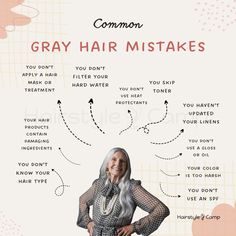 11 Biggest Gray Hair Mistakes & How to Avoid Them – HairstyleCamp Healthy Gray Hair, Grey Hair Meme, Reddish Brown Hair, Black Boys Haircuts, Hair Gloss, Covering Gray Hair, Hair Mistakes, Colored Curly Hair