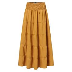 Brand Name: ZANZEAMaterial: RayonMaterial: PolyamideStyle: CasualOrigin: CN(Origin)Fabric Type: BroadclothWaistline: empirePattern Type: SolidSilhouette: A-LINEDresses Length: Ankle-LengthDecoration: NONEModel Number: Women Skirts,Fashion Long SkirtsGender: WOMENAge: Ages 18-35 Years Old Cheap Orange Long Skirt, Summer Orange Long Skirt, Yellow Long Skirt, Long Skirts Casual, Orange Tiered Flowy Skirt, Long Yellow Skirt, Yellow Flowy Ruffled Maxi Skirt, Relaxed Orange Maxi Skirt, Holiday Skirt