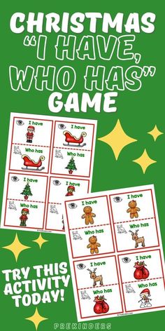 christmas games for kids to play with the santa clause and other holiday themed activities, such as