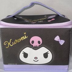 New Cute Kuromi Bag That Can Be Used For Lunch (As A Lunch Bag), Makeup, And/Or To Store Any Miscellaneous Items. Kawaii Purple Shoulder Bag For Travel, Cute Purple Pouch Bag, Purple Kawaii Shoulder Bag For Travel, Purple Portable Bags For Daily Use, Purple Cosmetic Bag With Zipper For Daily Use, Purple Rectangular Cosmetic Bag For School, Kawaii Purple Bag For Everyday Use, Purple Kawaii Bags For Everyday Use, Kawaii Purple Bag For Daily Use