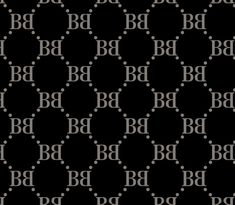 a black and white pattern with the letter b on it's backgrund