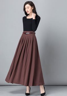 "Get dressed and out of the door in classic good looks with this pleated Long maxi skirt, crafted with soft cotton linen fabric, featuring pleated waist detail and two big pockets. DETAIL * More color available https://etsy.me/3gLwNaL * 50% linen,50% cotton * Not see through * Pleated around waist * Two pockets * Belt loops on waistband * Right Side zipper closure * Perfect for spring and summer, autumn * More color SIZE GUIDE Size vary between Brand and Country Please get your body measurement Solid Color Full Pleated Skirt For Work, Cotton Pleated Skirt For Workwear In Fall, Fall Cotton Pleated Skirt For Work, Fall Cotton Gathered Maxi Skirt, Fall Cotton Maxi Skirt With Gathered Detail, Fall Cotton Pleated Midi Skirt, Fall Cotton Midi Pleated Skirt, Fall Cotton Pleated Skirt With Relaxed Fit, Long Solid Color Pleated Skirt For Work