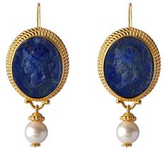 Flaunt the depth of this color and make a glamorous statement with these eye-catching cameo drop earrings. From Tagliamonte. QVC.com Roman Jewelry, Multicolor Jewelry, Cameo Earrings, Jeweled Earrings, Jewelry Inspo, Cultured Pearls, Gold Plated Sterling Silver, Ear Piercings, Beautiful Jewelry