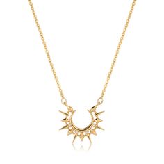 PRICES MAY VARY. Gold Sun Light Pendant Necklace Size: 17.5 " - 18 " adjust with lobster clasp Material: Our gold sun light necklace crafted in 18K gold plated, heat and pressure bonded to a high-quality brass core; being tarnish-resistant, and absolutely stunning Applicable Occasions: our dainty gold sun light necklace is suitable for many occasions, party, wedding, ceremony, graduation, dating and vocation Package: one dainty gold necklace is packed in delicate box About MEVECCO Jewelry: To cr Moon And Sun Necklace, Sun Moon Necklace, Necklace Pendent, Light Necklace, Fantasy Necklace, Sun And Moon Necklace, Sun Necklace, Moon And Sun, Gold Sun