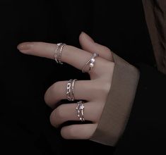 Minimal Rings Aesthetic, Ring Accessories Aesthetic, Kpop Idols Wearing Rings, Many Rings On Hand Aesthetic, Rings Cute Aesthetic, Rings Hand Aesthetic, Ring Hands Aesthetic, Rings On Hand Aesthetic, Hand Rings Aesthetic