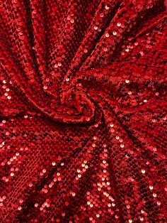 "Luxury red sequins embroidered on great quality of stretch velvet 4-way stretch 58/60\" Sold by the YD. Ships Worldwide from Los Angeles california USA. Content: 90% Polyester; 10% Spandex" Red Hijab, Hologram Printing, Red Sparkle, Red Sequin, True Red, Stretch Velvet, Red Outfit, Red Aesthetic, Red Glitter