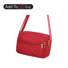 in stock Versatile Red Bags With Zipper Pocket, Red Nylon Bag With Zipper Pocket, Large Capacity Red Nylon Shoulder Bag, Red Nylon Shopping Bag, Red Nylon Shoulder Bag With Zipper Closure, Red Nylon Bag With Removable Pouch, Red Nylon Bags With Removable Pouch, Red Rectangular Nylon Shoulder Bag, Red Nylon Shoulder Bag With Zipper Pocket