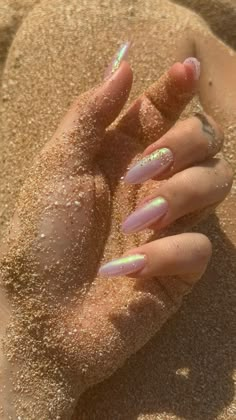 Pearl Long Nails, Crome Pink Nails, Nail Ideas Cute, Nails Transparent, Acrylic Nails Almond Shape, Art Deco Nails, Hello Nails, Alexis Ren, Vintage Nails