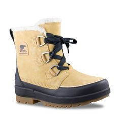 Give a stylish upgrade to your winter ensemble with these women’s Sorel Tivoli IV curry winter boots. Made with a waterproof suede and polyurethane coated leather upper, these boots showcase a round toe front, D-ring lace-up closure, rear pull tab, a faux fur collar, microfleece lining, 100g insulation for warmth, EVA footbed for cushioning, rubber midsole for impact-resistance, and a molded rubber outsole with deep patterns for long lasting traction. | Sorel Women's Tivoli IV Waterproof Winter Teen Winter Boots, Women’s Winter Boots, Sorel Tivoli Iv, Sorel Tivoli, Sorel Boots, Waterproof Winter Boots, Sorel Womens, Sorel Shoes, Faux Fur Collar