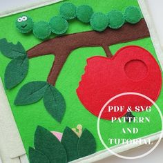 the very hungry caterpillar felt craft kit is ready to be sewn into