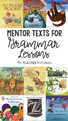 some books with the title mentor texts for gramar and other children's books