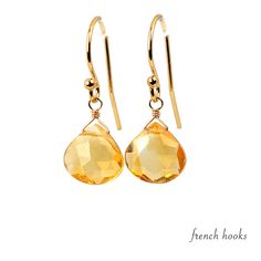 "Sparkling Genuine Citrine Dangle Earrings, November Birthstone Earrings, Handmade by BoutiqueBaltique. Matching necklace: https://etsy.me/2zrtFer MATERIALS * metals: 14k Gold Filled / 14k Rose Gold Filled / Sterling Silver / 14k Solid Gold * gemstones: natural citrines * dangling from: french hooks / long earwires / leverbacks * packaging: our beautiful gift box included SIZE * citrine briolettes are about 8x8mm * the total length of the earrings is about: - 3.4 cm or 1 3/8\" - with long earwir Orange Citrine Earrings Gift, Nickel-free Yellow Gold Briolette Earrings, Nickel-free Briolette Yellow Gold Earrings, Citrine Briolette Earrings As Gift, Yellow Briolette Jewelry For Gift, Yellow Briolette Jewelry Gift, Ethiopian Opal Jewelry, November Birthstone Jewelry, Gemstone Drop Earrings