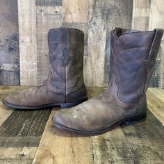 In Used Condition. Boots Have Marks, Scuffs, Scratches And Show Heel Wear (See Photos). Shipped With Usps Mail. Round Toe Cowboy Boots, Lucchese Boots, Cowboy Boots Mens, Roper Boots, Mens Cowboy, Boots Mens, Mens Leather Boots, Cowboy Western, Mens Shoes Boots