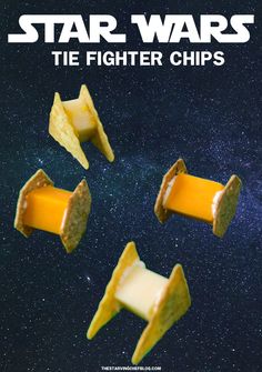 star wars the fighter chips poster with cheese and crackers falling out of their holes