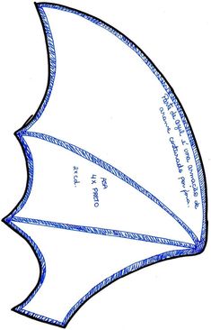 a drawing of a paper airplane with blue lines on it