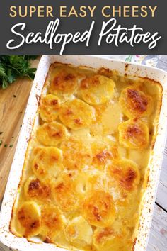 an easy cheesy scalloped potatoes casserole recipe