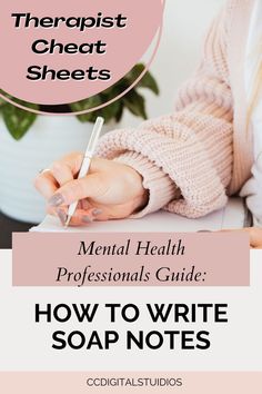 Unlock the secrets of effective therapy documentation with our latest blog post on mastering the art of SOAP note writing! A counseling office essential tool, this cheat sheet is for crafting impeccable SOAP session notes. Elevate your SOAP Note game and ensure accurate progress notes for mental health. Don't miss out on this valuable resource for mental health professionals! #SOAPnotes #blog #TherapyDocumentation #CounselingNotes #MentalHealthBlog #CounselingOffice #SessionNotes #CheatSheet Counseling Office, Mental Health Therapy, Cheat Sheet, Note Writing, Cheat Sheets, Counseling, Soap