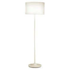 a white floor lamp on a white background