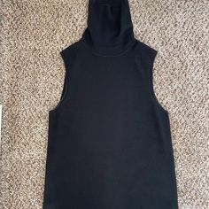 Equipment Silk And Cashmere Sleeveless Turtleneck Size M Length 26 Inches W/O Neck Width 16 Inches Worn Several Times. Sleeveless Turtleneck, Cashmere, Sweaters For Women, Turtle Neck, Silk, Women Shopping, Black, Color