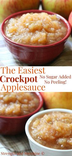 the best and easiest crockpot applesauce recipe Apple Preserves, Homemade Applesauce Recipes, Crockpot Apple, Canning Fruit, Berry Recipes, Apple Activities