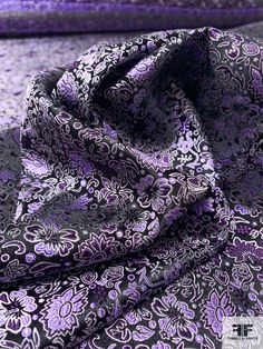 SKU: 15839 Content: 100% Silk Color: Purple / Lavender / Black Width: 40 inches Purple Lavender, Silk Necktie, Fabric Gifts, Fashion Fabric, Black Design, Necktie, Fabric By The Yard, Color Purple, Neck Tie