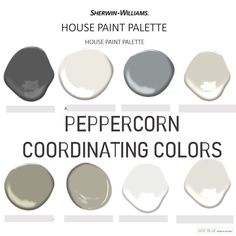 the different shades of paint that are used to create this color scheme for house paint palettes