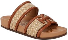 Chic Brown Woven Sandals, Brown Sandals With Intrecciato Weave For Spring, Brown Flat Woven Sandals, Luxury Sandals With Leather Trim For Summer, Brown Woven Flat Sandals, Luxury Leather Trim Sandals For Summer, Casual Intrecciato Weave Sandals For Spring, Spring Brown Woven Sandals, Designer Sandals With Leather Trim For Summer