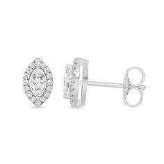 Marquise Halo Studs_Product Angle_PCP Main Image Brilliant Cut Marquise Diamond Earrings For Formal Occasions, Formal Marquise Cluster Earrings In White Gold, Formal Marquise White Gold Cluster Earrings, Formal White Gold Marquise Cluster Earrings, Marquise Diamond Earrings With Diamond Accents For Formal Occasions, Marquise Diamond Cluster Earrings For Formal Occasions, Marquise Cut Diamond Cluster Earrings For Formal Events, Marquise Cut Diamond Cluster Earrings For Formal Occasions, Formal Marquise Cluster Earrings With Brilliant Cut