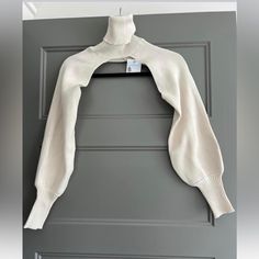 Nwt. Beige Color Bolero Turtleneck Sweater . One Size Fits All. Cream One-size Top For Winter, One Size Cream Top For Winter, Fitted Beige Cropped Sweater Chic Style, Trendy Fitted Cream Cropped Sweater, Beige One-size Tops For Fall, Light Blue Crop Top, Cottagecore Sweater, Bolero Sweater, White Turtleneck Sweater