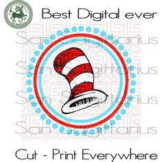 the cat in the hat svt file is shown with text that says, best digital ever