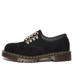 Dr. Martens 8053 Ben Suede Casual Shoes 'Black' 31075001 Black Lace-up Shoes With Vibram Sole, Black Low-top Leather Work Shoes, Black Leather Shoes With Rubber Heel Cap For Work, Black Low-top Leather Shoes For Work, Black Oxfords With Rubber Sole And Closed Toe, Black Oxfords With Rubber Sole, Black Suede Leather Shoes With Almond Toe, Black Suede Almond Toe Leather Shoes, Black Low-top Lace-up Shoes With Vibram Sole