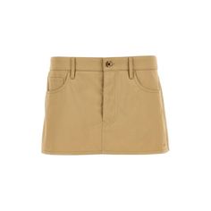 Cotton Chino Skirt With Button Closure, Five Pockets, Back Logo. Color: Beige Size & Fit: True To Size Fit Composition: 100% Cotton Made In: Italy Sku: Jul-Mg2241sooo1upxf0065 Welcome To The Official Luosophy Poshmark Closet! Luosophy Is A Luxury Brand Reselling Company Founded In San Diego, Ca From 2016. All Our Products Are Imported From Italy And Sold In The Usa. We Do Our Best To Provide High Fashion, Luxury Items At Affordable Prices. We Guarantee All Our Products Are 100% Authentic. Shop W Chino Skirt, Skirt With Buttons, Cotton Chinos, Logo Color, Fashion Luxury, Luxury Items, Luxury Brand, Miu Miu, Luxury Branding