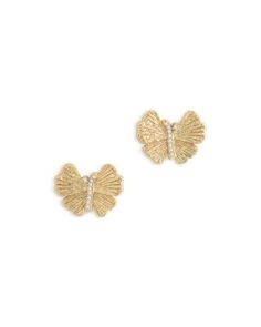 Anabel Aram Butterfly Stud Earrings in 18K Gold Plated Butterfly Stud Earrings, Butterfly Earrings Stud, Gold Plated Jewelry, Jewelry Plate, Jewelry Accessories, 18k Gold, Gold Plate, Pick Up, Buy Online